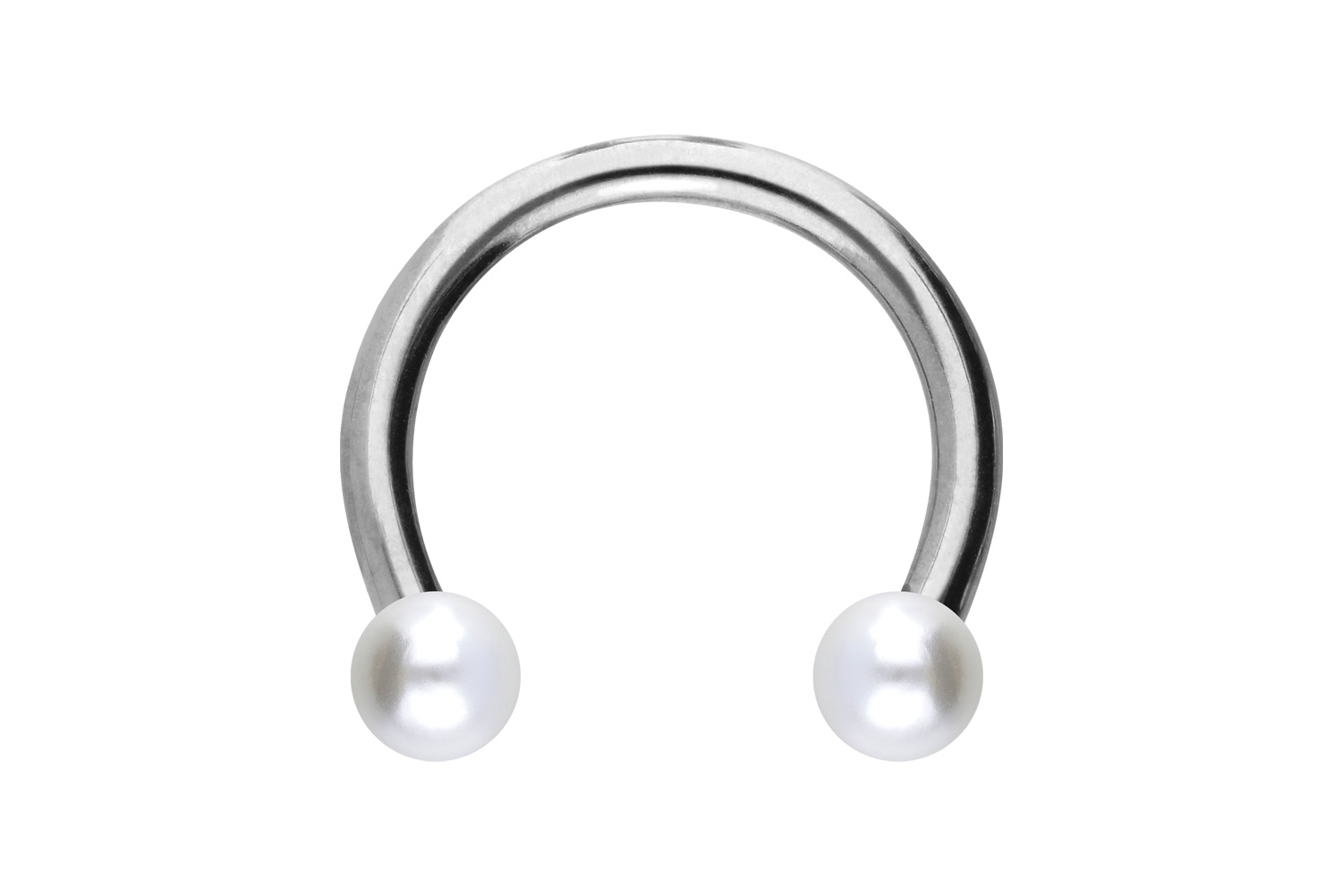 Chirurgenstahl Hufeisenring Piercing SYNTHETISCHE PERLEN